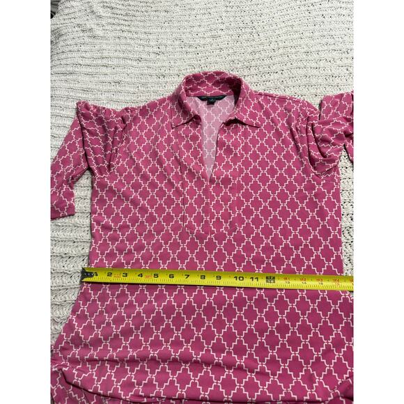 Brooks Brothers 346 Shirt Dress Collared Stretch Womens Small Long Sleeve Pink - Picture 5 of 11